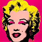 Pink Canvas Paintings - Marilyn Monroe Pink